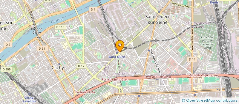 localisation de l'entreprise JUNIOR à SAINT-OUEN-SUR-SEINE