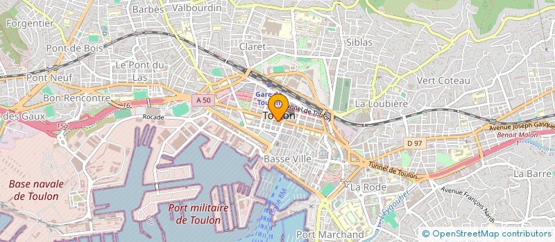 localisation de l'entreprise JUNIOR 83 à TOULON