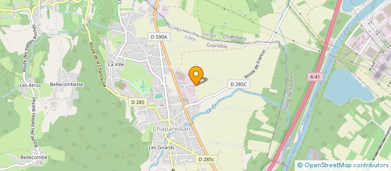 localisation de l'entreprise JUNIOR  CHAPAREILLAN