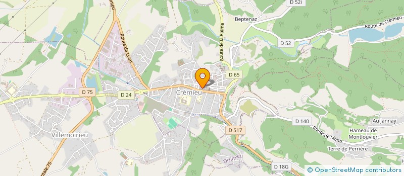 localisation de l'entreprise JUNIOR CAMPUS  CREMIEU