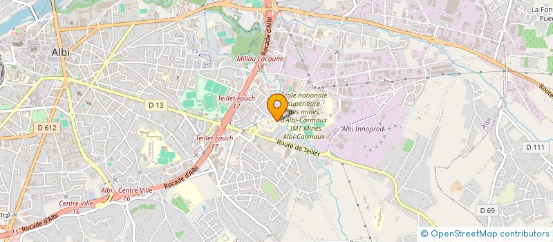 localisation de l'entreprise JUNIOR IMT MINES ALBI à ALBI