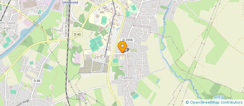 localisation de l'entreprise JUNIOR INSA NORD VALENCIENNES  FAMARS