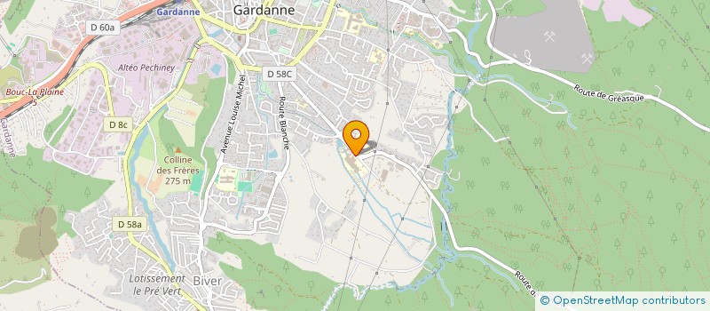 localisation de l'entreprise JUNIOR MINES PROVENCE à GARDANNE