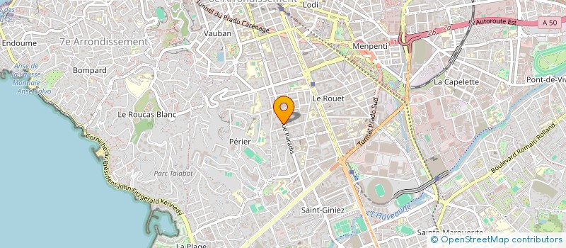 localisation de l'entreprise JUNIORS ASSISTANTS PERIER  MARSEILLE