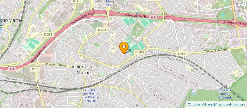 localisation de l'entreprise JUNIORS'CLUB  VILLIERS SUR MARNE