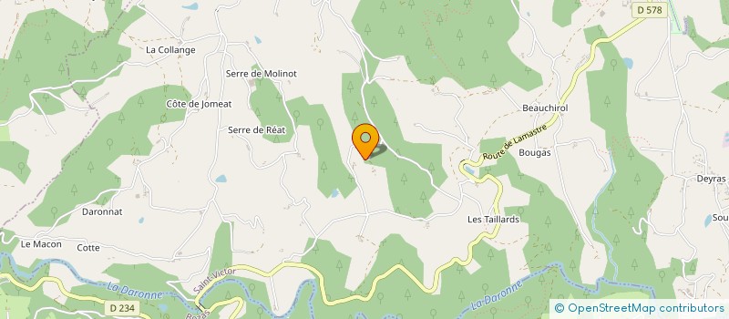 localisation de l'entreprise JUNIQUE TRAVAUX AGRICOLES  BOZAS