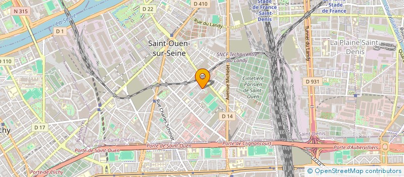 localisation de l'entreprise JUNIUM à SAINT-OUEN-SUR-SEINE