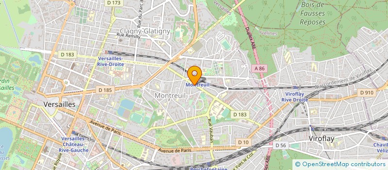 localisation de l'entreprise JUNIUM DIFFUSION à VERSAILLES