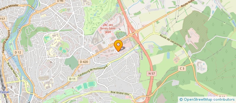 localisation de l'entreprise JUNNY à EPINAL