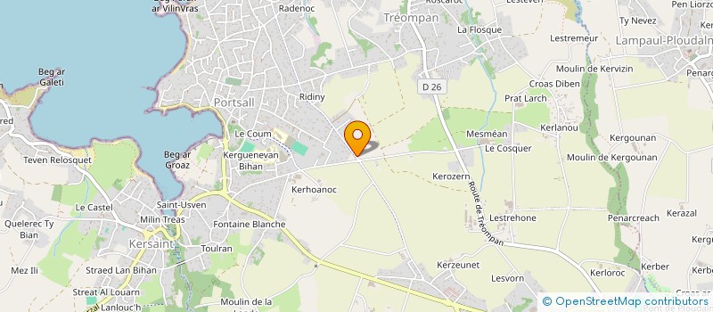 localisation de l'entreprise JUNO  PLOUDALMEZEAU