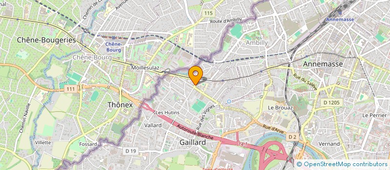 localisation de l'entreprise JUNO à GAILLARD