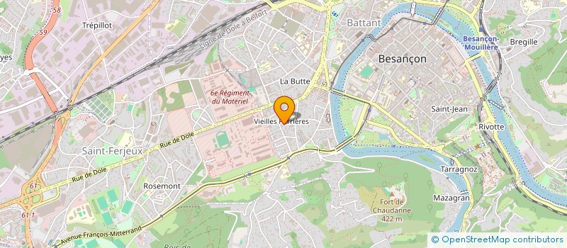 localisation de l'entreprise JUNOD PIERRE ET NADINE  BESANCON