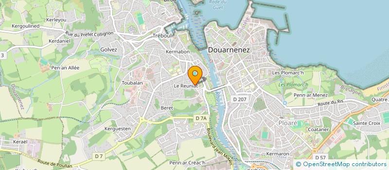localisation de l'entreprise JUNOMICHI DOUARNENEZ  DOUARNENEZ