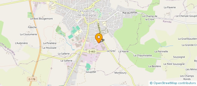 localisation de l'entreprise JUNON  LA GUERCHE-DE-BRETAGNE