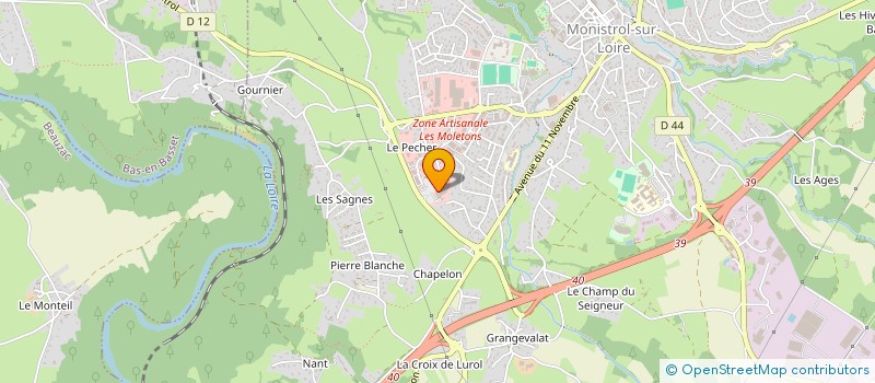 localisation de l'entreprise JUNOPE à MONISTROL-SUR-LOIRE