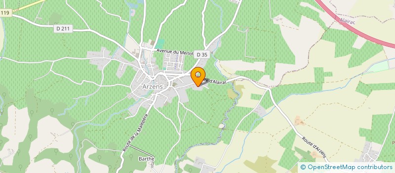 localisation de l'entreprise JUNORO  ARZENS