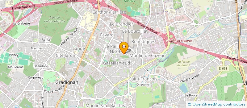 localisation de l'entreprise JUNTOS  GRADIGNAN