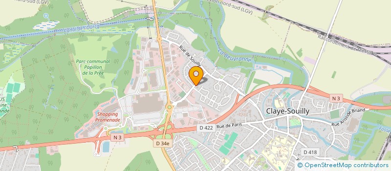 localisation de l'entreprise JUP PNEUS  CLAYE-SOUILLY