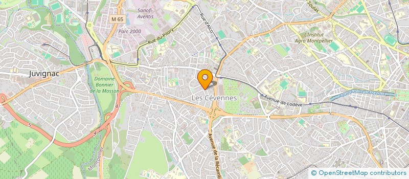 localisation de l'entreprise JUPA à MONTPELLIER