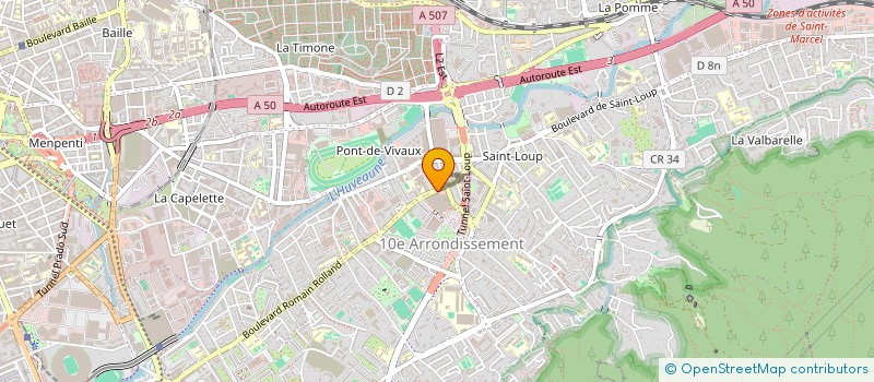 localisation de l'entreprise JUPATA SAINT LOUP  MARSEILLE