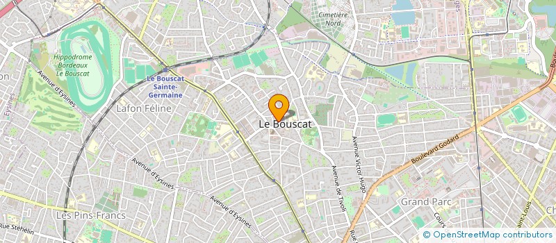 localisation de l'entreprise JUPI  LE BOUSCAT