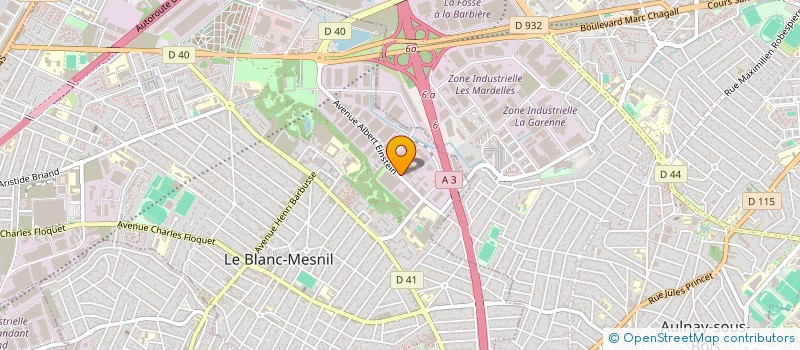 localisation de l'entreprise JUPIL à LE BLANC-MESNIL