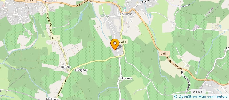 localisation de l'entreprise JUPILOU  CREON