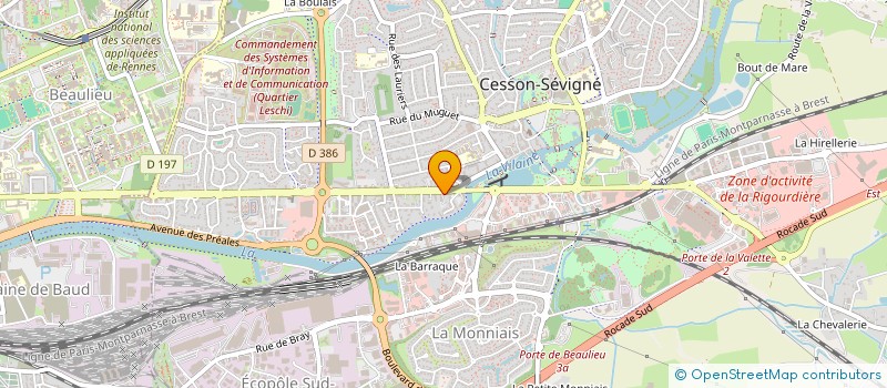 localisation de l'entreprise JUPITER à CESSON-SEVIGNE