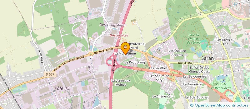 localisation de l'entreprise JUPITER à SARAN