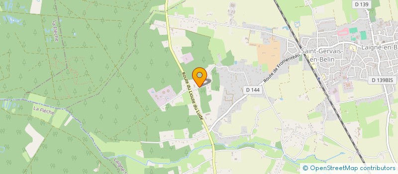 localisation de l'entreprise JUPITER FM 103MHZ  SAINT BIEZ EN BELIN