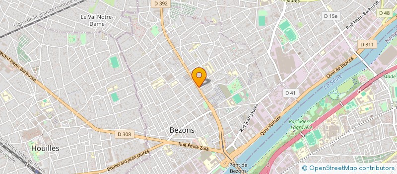 localisation de l'entreprise JUPITER INFO  BEZONS