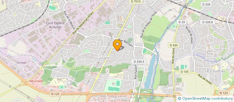 localisation de l'entreprise JUPITER PNEUS à LUISANT