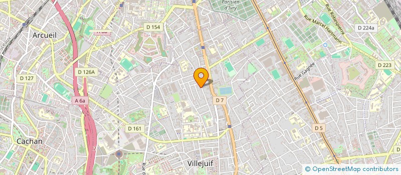 localisation de l'entreprise JUPITER-ROUSSEAU à VILLEJUIF