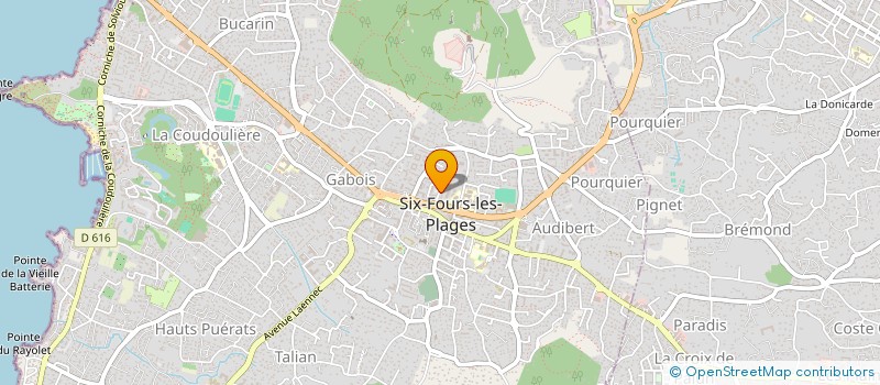 localisation de l'entreprise JUPYTERS à SIX-FOURS-LES-PLAGES