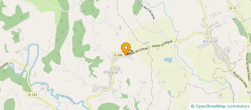 localisation de l'entreprise JURA  OREGUE