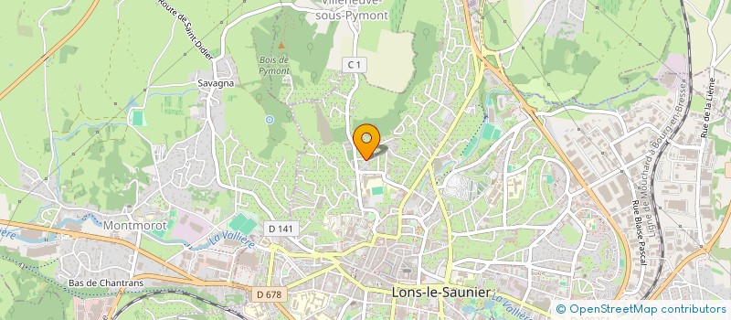 localisation de l'entreprise JURA ACCRO LOISIRS à LONS-LE-SAUNIER