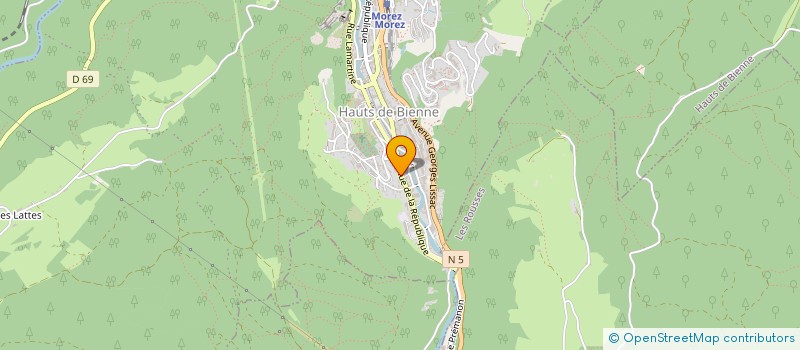 localisation de l'entreprise JURA AMEUBLEMENT à HAUTS DE BIENNE