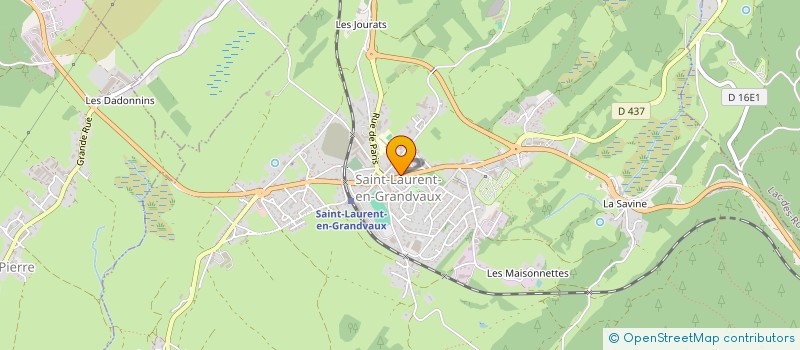 localisation de l'entreprise JURA BRESSE HABITAT  SAINT-LAURENT-EN-GRANDVAUX