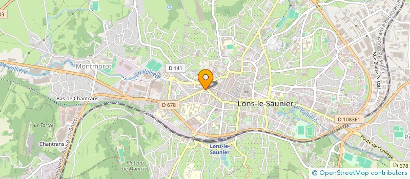 localisation de l'entreprise JURA CONCEPT CUISINES à LONS-LE-SAUNIER