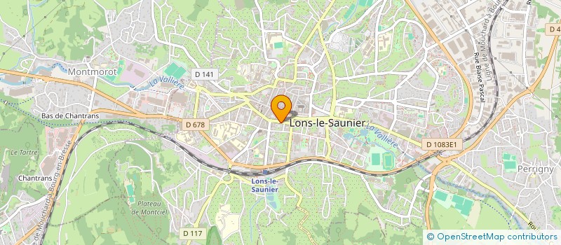 localisation de l'entreprise JURA DECOUPAGE à LONS-LE-SAUNIER