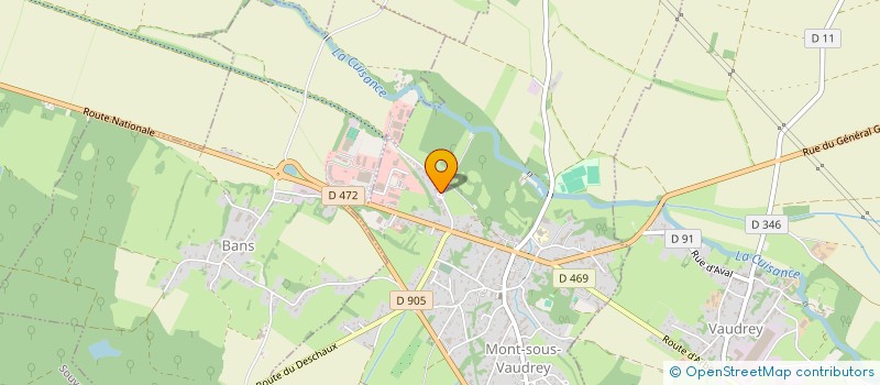 localisation de l'entreprise JURA FEUILLAGE SARL à MONTBARREY
