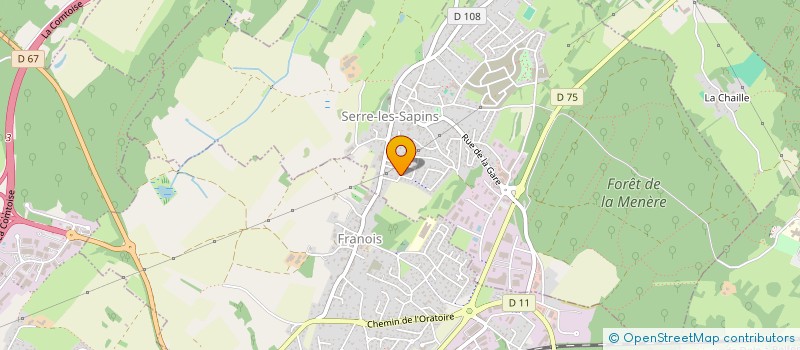 localisation de l'entreprise JURA GRAVEL  SERRE-LES-SAPINS