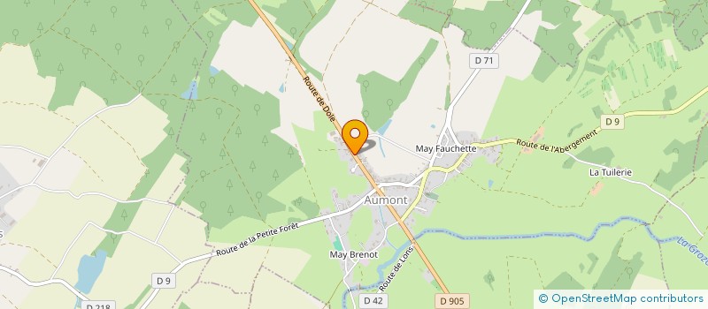 localisation de l'entreprise JURA GRAVILLONNAGE à AUMONT