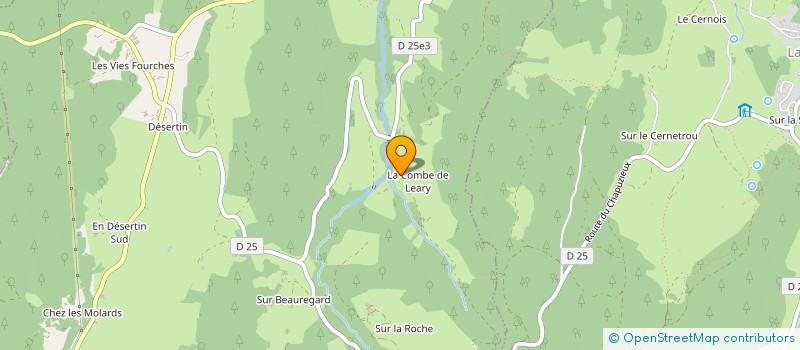 localisation de l'entreprise JURA GUIDE  LES BOUCHOUX