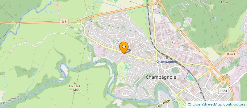 localisation de l'entreprise JURA MEUBLES à CHAMPAGNOLE