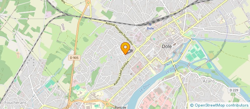 localisation de l'entreprise JURA MOTO à DOLE