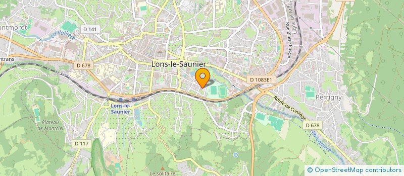 localisation de l'entreprise JURA MOTO CASSE à LONS-LE-SAUNIER