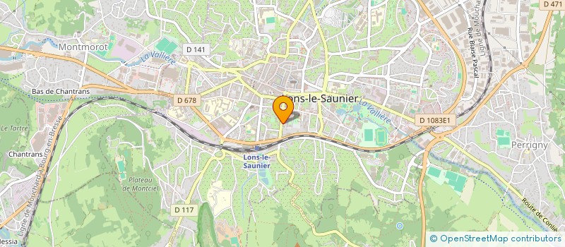 localisation de l'entreprise JURA NATURE ENVIRONNEMENT à LONS-LE-SAUNIER