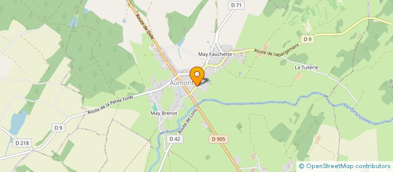 localisation de l'entreprise JURA SPLASH à AUMONT