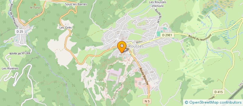 localisation de l'entreprise JURA SPORTS & FORME  LES ROUSSES